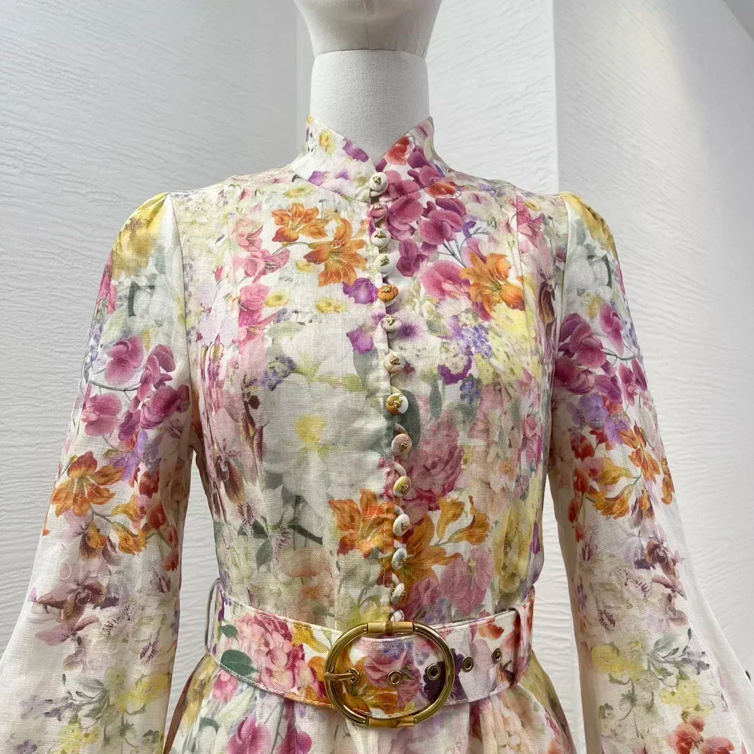 Linen Belted Dress