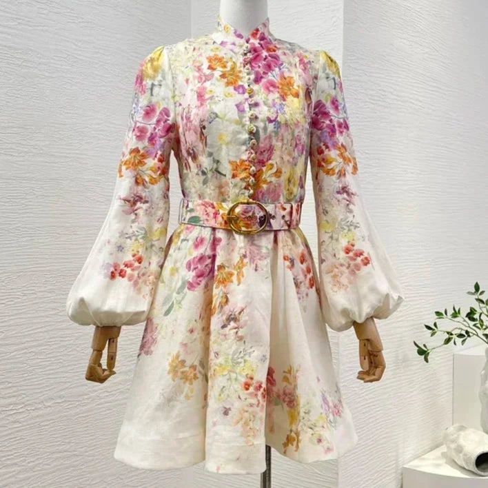 Linen Belted Dress