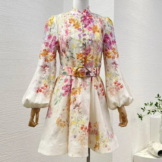 Linen Belted Dress